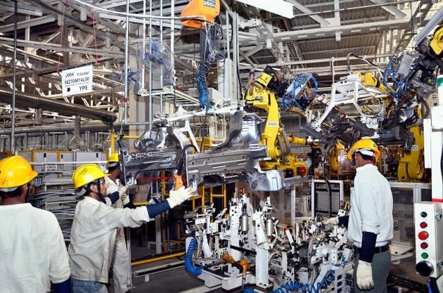 Trabajo con robots industriales